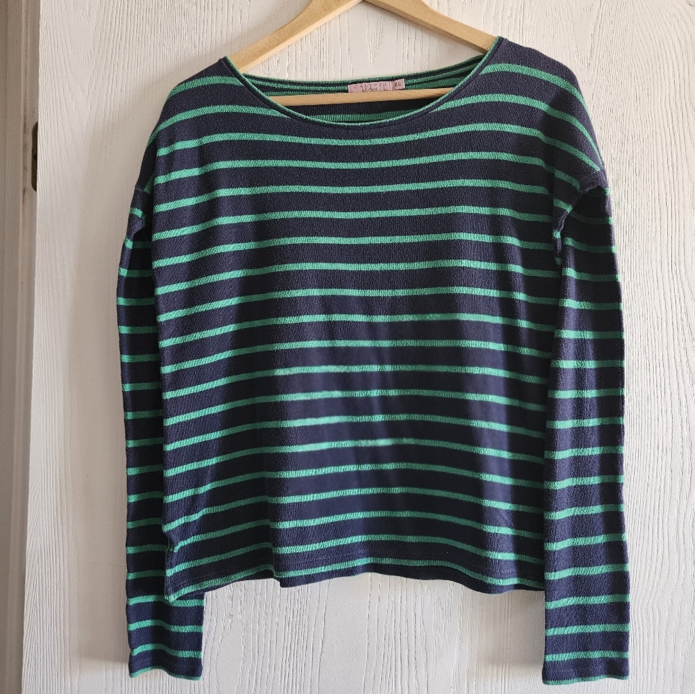 Women's striped long sleeve top